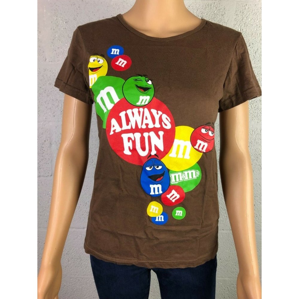 M&M's World Brown Women's T-Shirt Style 12850/128541-0315 Size S